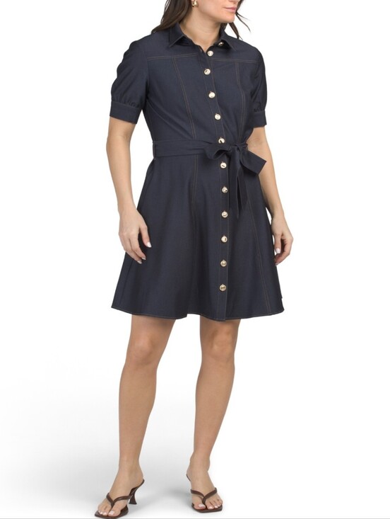 Nanette Lepore Dresses & Skirts - Nanette Lepore Women's Denim Short Sleeve. Denim Mini Dress